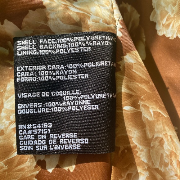 GUESS - brown leather jacket - Picture 7 of 8